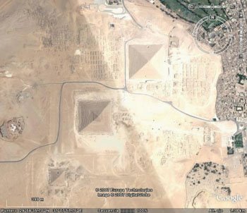 Pirámides de Egipto, la gran mentira. Piramides-de-egipto-desde-el-cielo
